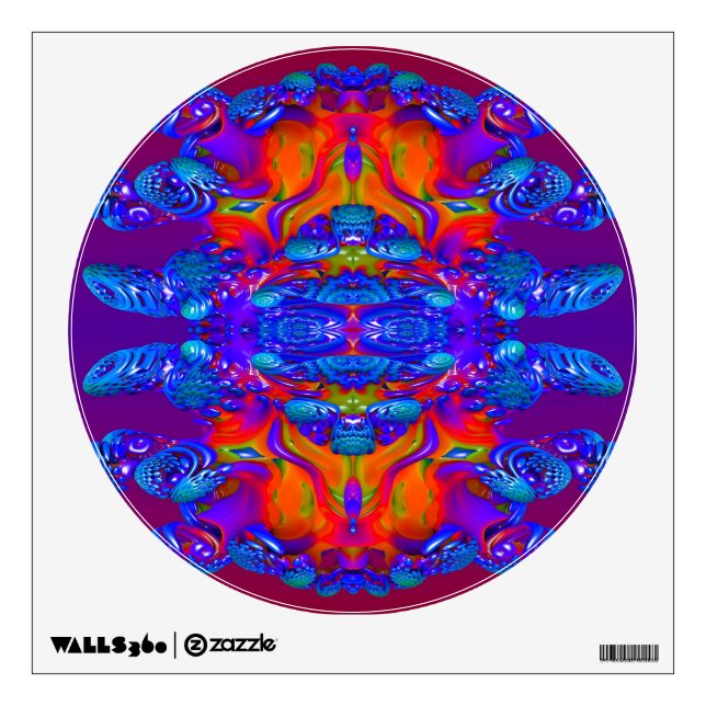 Abstract Reflections Wall Sticker (Front)