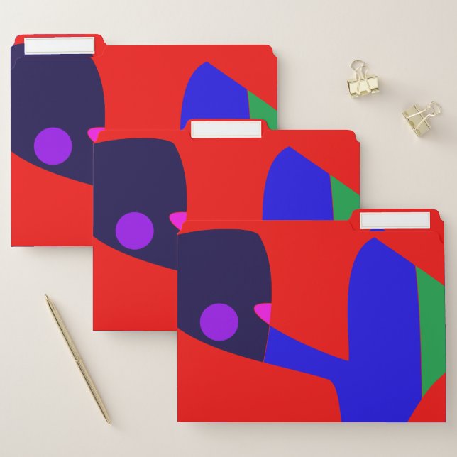 Abstract Relax 12 One File Folder (Set)