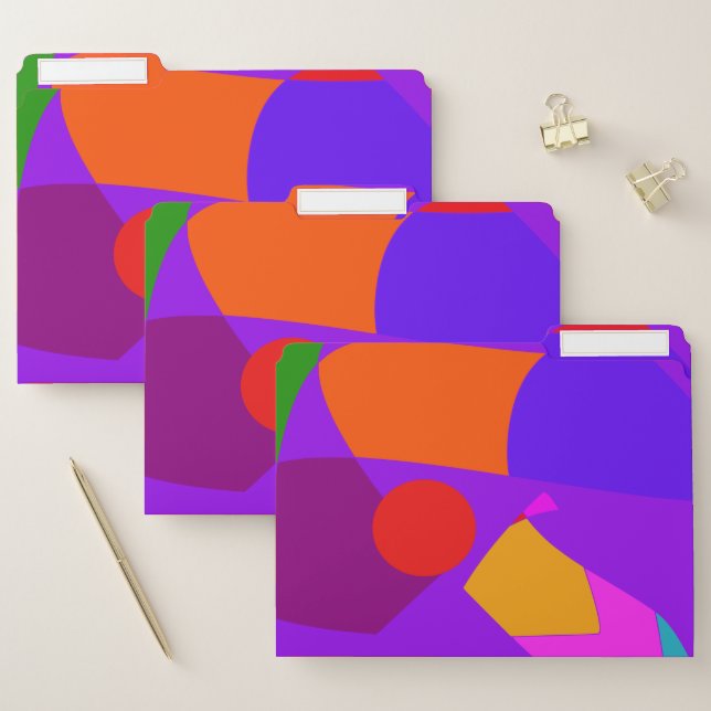 Abstract Relax 13 Chocolate File Folder (Set)