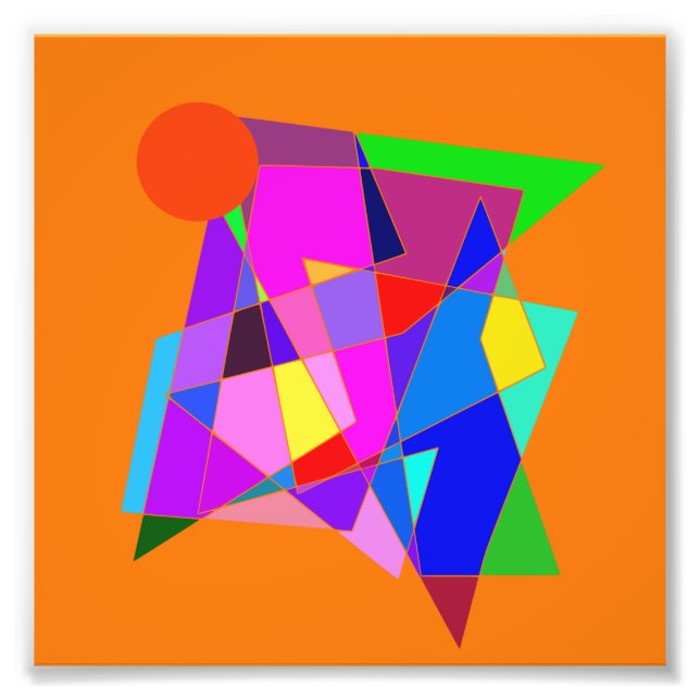 Abstract Relax 42 Transparent Photo Print (Front)