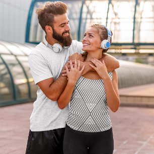 Abstract repeat lines tank top