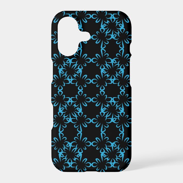 Abstract Repeat Pattern Geometric Eclipse Line Art Case-Mate iPhone Case (Back)