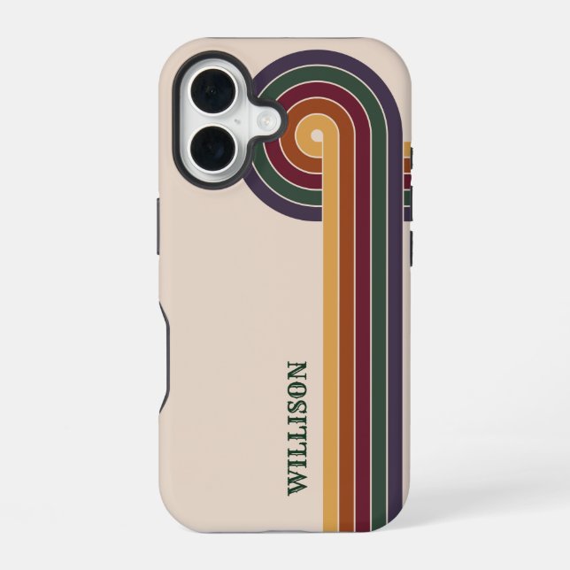 Abstract Retro 1980s Pattern Iphone Case (Back)