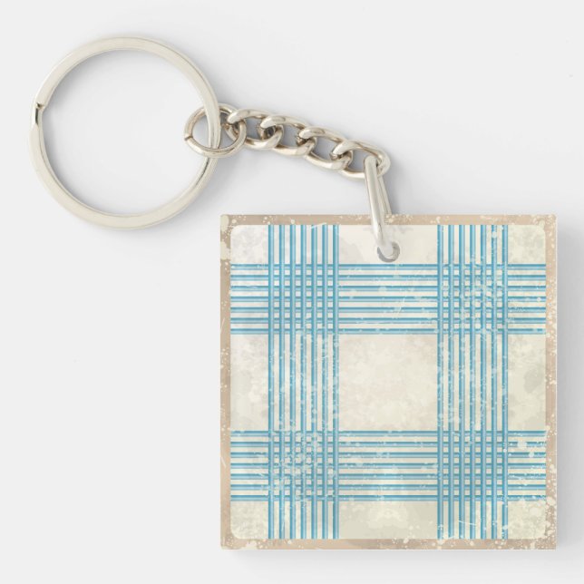 Abstract retro background keychain (Front)