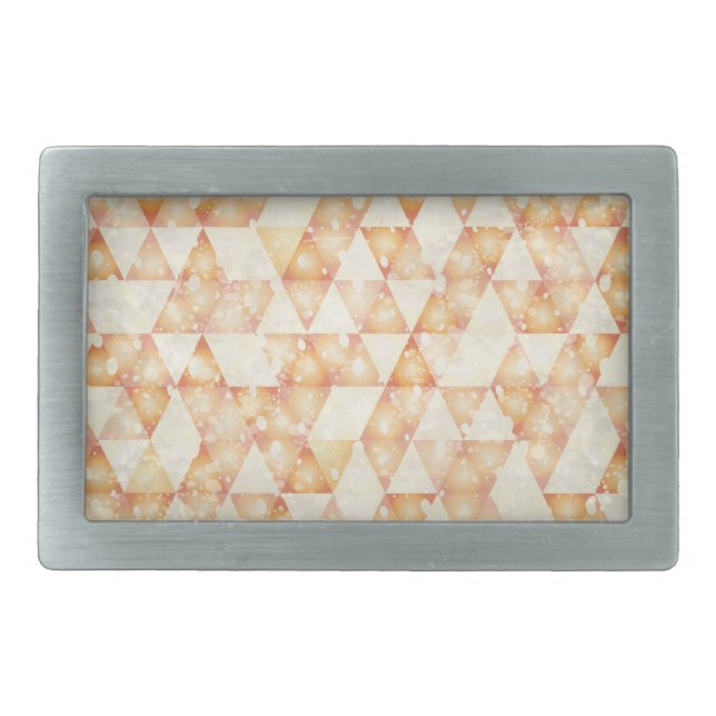 Abstract retro background rectangular belt buckle (Front)