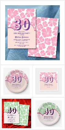 Abstract Retro Chamomile Flower Birthday