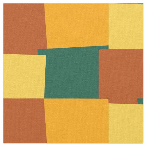 Abstract Retro Color Geometric Pattern Fabric