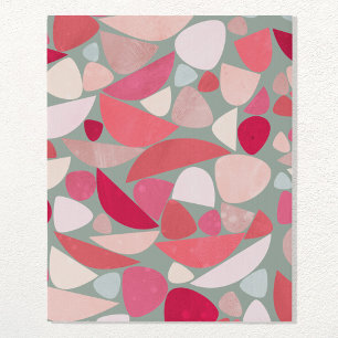 Abstract Retro Faux Canvas Print