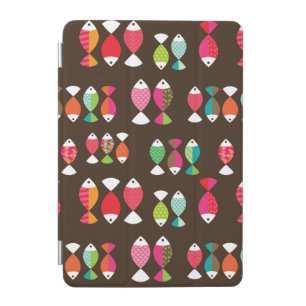 Abstract retro fish underwater pattern 2 iPad mini cover