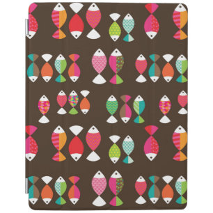 Abstract retro fish underwater pattern 2 iPad smart cover