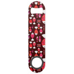 Abstract retro fish underwater pattern speed bottle opener