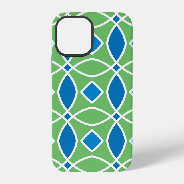Abstract Retro Geometric seamless pattern with tri Iphone Case (Back)