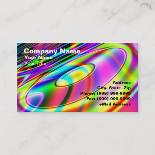 Customizable Abstract Retro Music CD Business Card