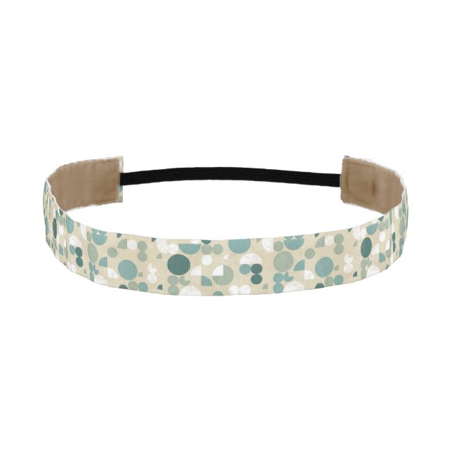 Abstract retro pattern athletic headband (Front)