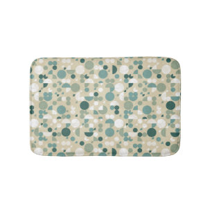 Abstract retro pattern bathroom mat