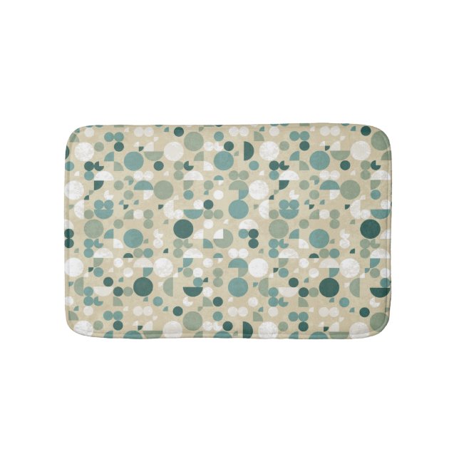Abstract retro pattern bathroom mat (Front)