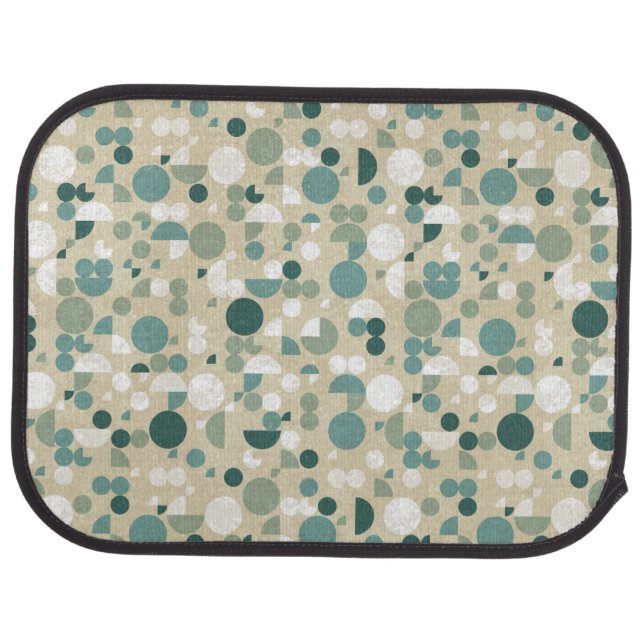 Abstract retro pattern car floor mat (Rear)