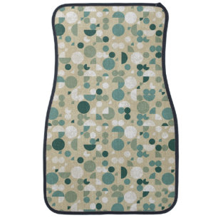 Abstract retro pattern car mat