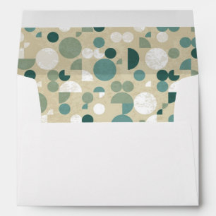 Abstract retro pattern envelope