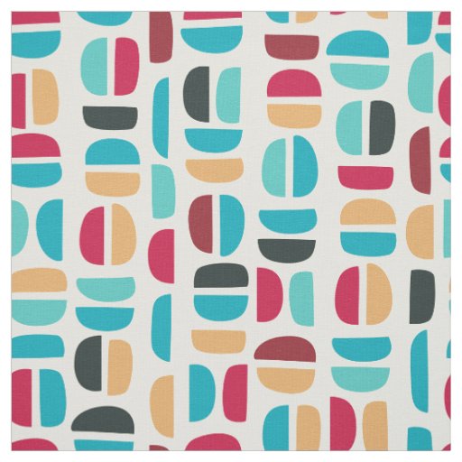 Abstract Retro Pattern Fabric