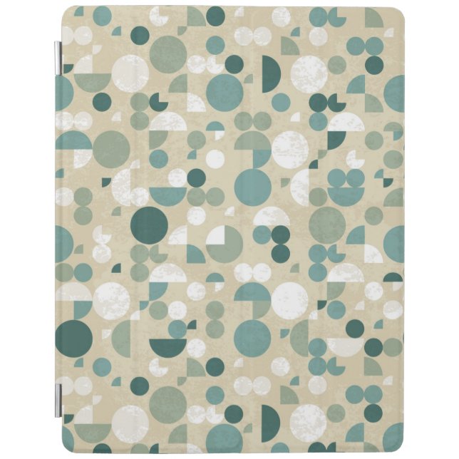 Abstract retro pattern iPad smart cover (Front)