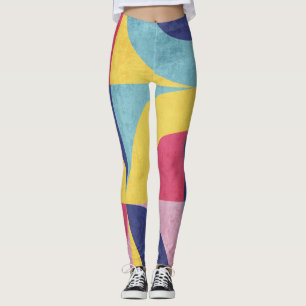 Abstract Retro Pattern Leggings