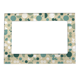 Abstract retro pattern magnetic frame