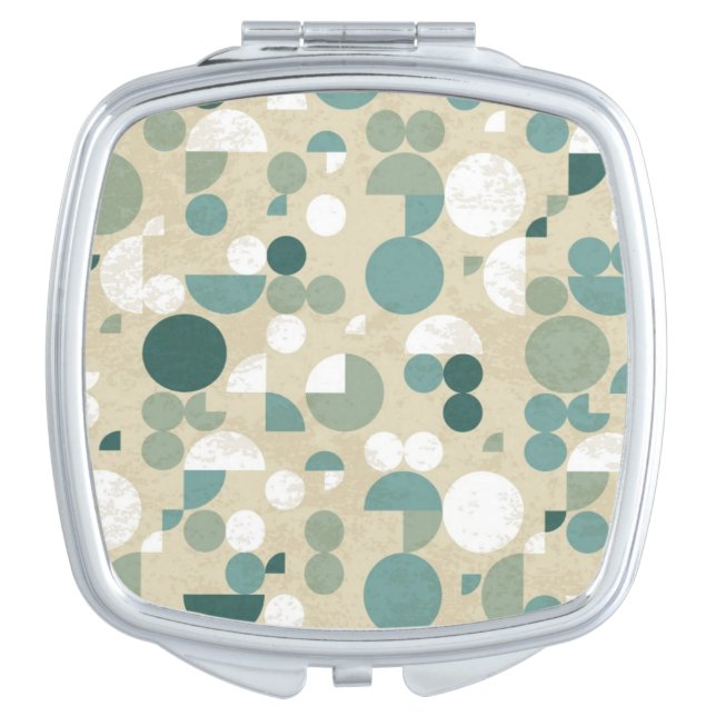 Abstract retro pattern makeup mirror (Front)