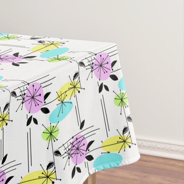Abstract retro tablecloth (In Situ)