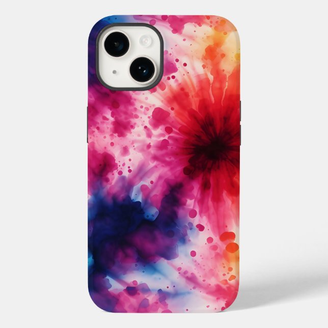 Abstract Retro Tie Dye Pattern iPhone / iPad case (Back)