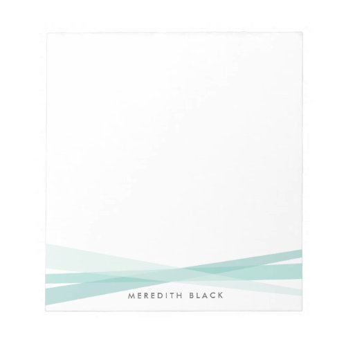 Abstract Ribbons Personalized Notepad
