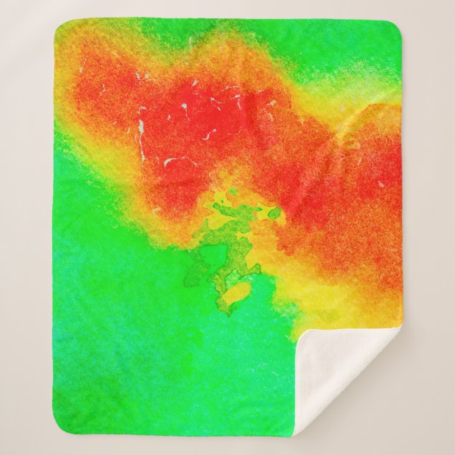 Abstract rich texture artwork. Creative patternabs Sherpa Blanket (Front)