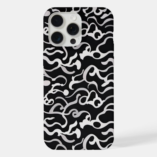 Abstract Ripple iPhone Case (Back)