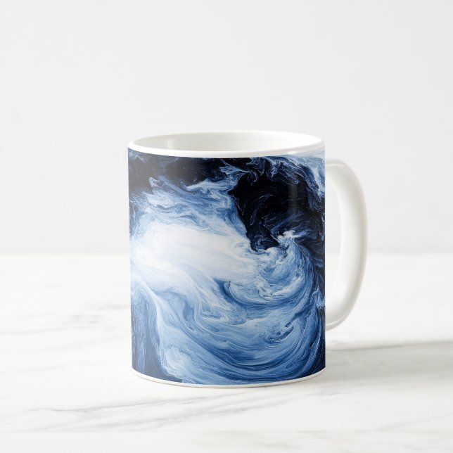 Abstract Ripples Coffee Mug (Front Right)