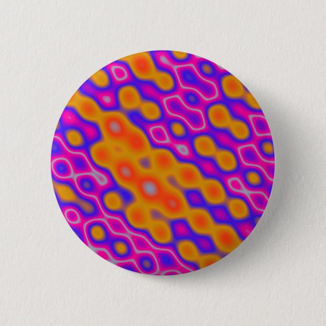 Abstract Ripples Pinback Button (Front)