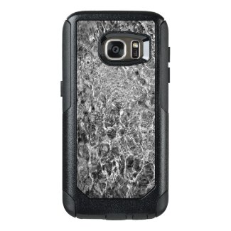 Abstract Rippling River Water, Black & White Photo OtterBox Samsung Galaxy S7 Case