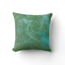 Abstract River Flow Throw Pillow