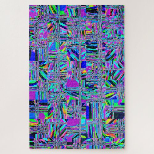 Abstract Rock Pile Pattern Colorful Jigsaw Puzzle