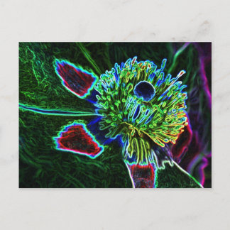 Abstract Rock Rose postcard