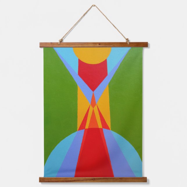 Abstract Rocket Ship Wall Tapestry (Front)