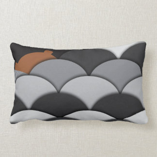 Abstract Rocks and Bear Lumbar Pillow