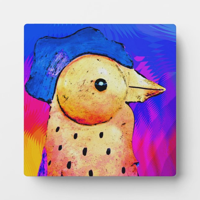 Abstract Rooster 4 Plaque (Front)