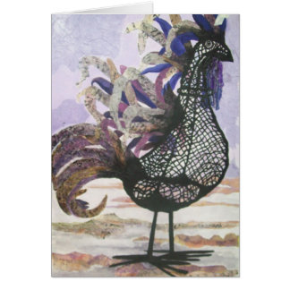 Abstract rooster cards