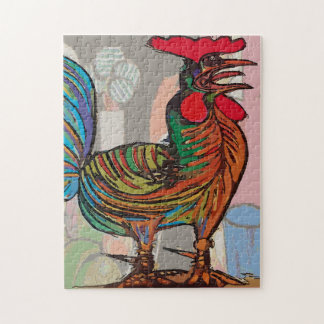 Abstract Rooster, Morning Call, Jigsaw Puzzle