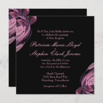Abstract Rose 2 Wedding Invitations