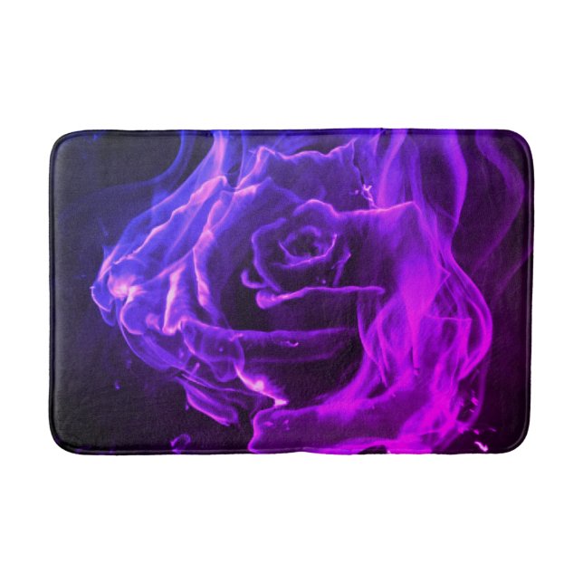Abstract rose bath mat (Front)