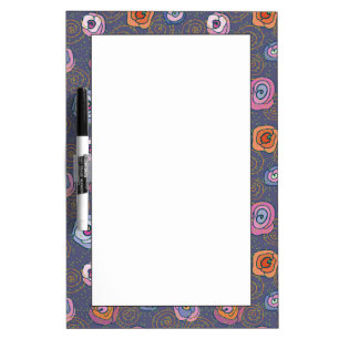 Abstract rose field pattern Dry-Erase board