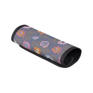 Abstract rose field pattern luggage handle wrap