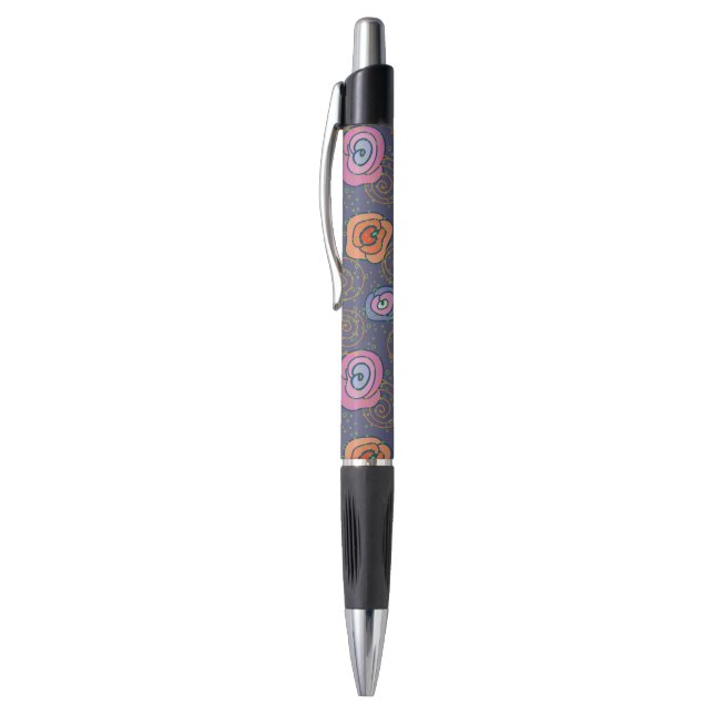 Abstract rose field pattern pen (Top (Vertical))