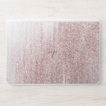 Abstract Rose Gold Glitter Modern Hp Laptop Skin by caseplus at Zazzle